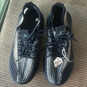 Danskin Navy and White Athletic Shoes